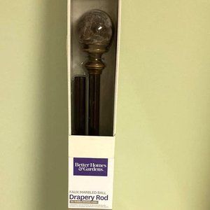 Better Homes & Gardens Faux Marbled Ball Drapery Rod